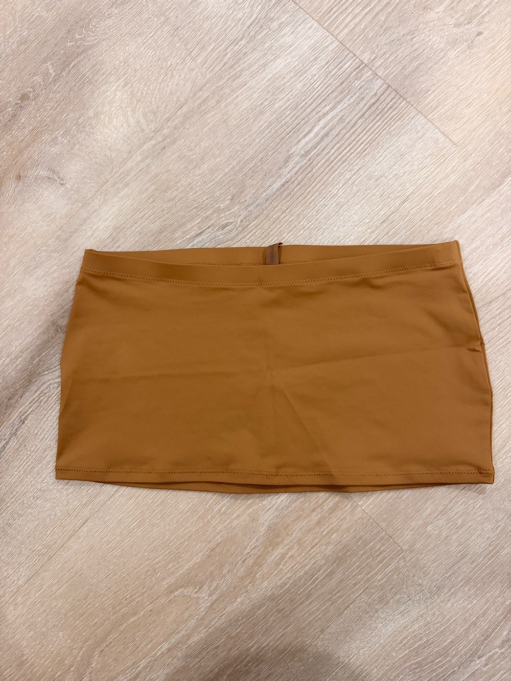 SKIMS Swim Micro Mini Tube Skirt color almond size XXS